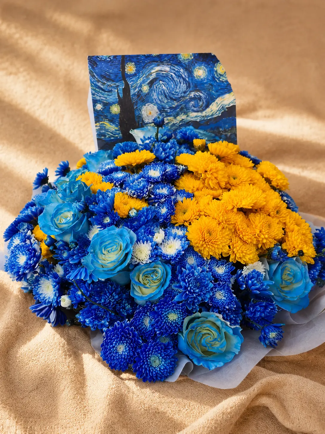 Buquê Noite Estrelada Van Gogh