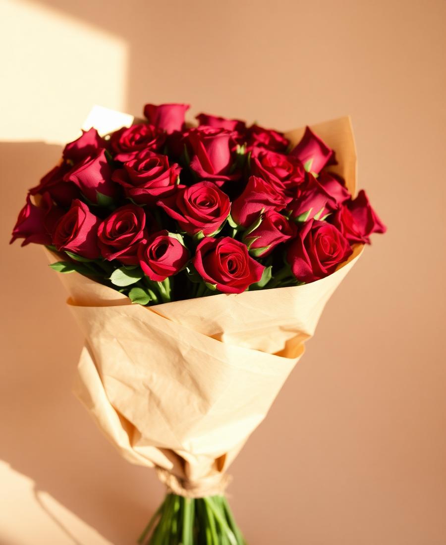Buquê Premium de 12 Rosas